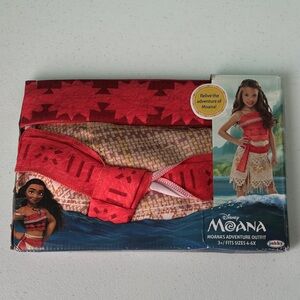 Disney Moana Adventure Outfit - Red and Tan